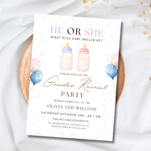 Invitación a la Fiesta de Revelación del Sexo Él o