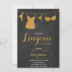 invitación a la fiesta de ropa interior en la duch