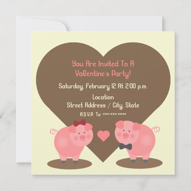 Invitación a la fiesta de San Valentín (Anverso)