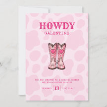 Invitación a la fiesta de San Valentín de la niña