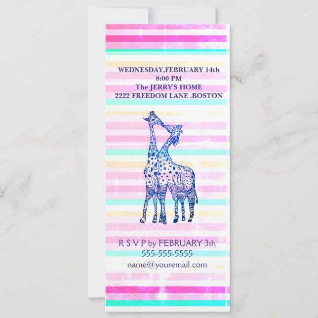 Invitación a la fiesta de San Valentín original de (Reverso)