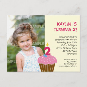 Invitación a la fiesta de segundo cumpleaños para