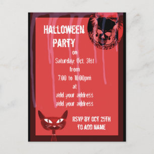 Invitación a la fiesta de Skull Halloween