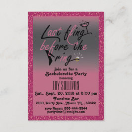 Invitación a la fiesta de soltera