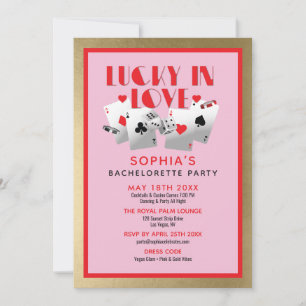 Invitación a la fiesta de soltera Casino Vegas