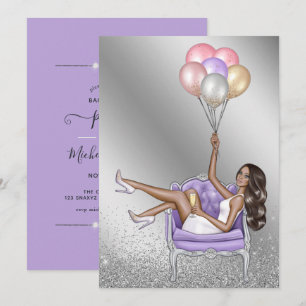 Invitación a la fiesta de soltera de Glitzy Fashio