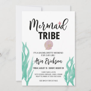 Invitación a la fiesta de soltera de la tribu de l