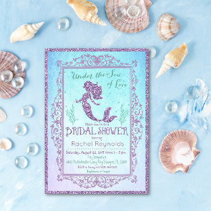 Invitación a la fiesta de soltera de sirena
