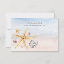 Invitación a la fiesta de soltera en la playa trop