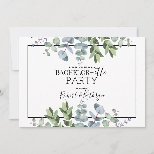 Invitación a la fiesta de soltería de Su Bachiller (Anverso)