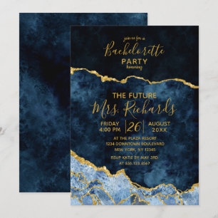 Invitación a la fiesta de soltero de Relieve metal