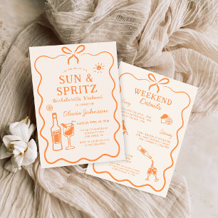 Invitación a la fiesta de solteros Sun y Spritz