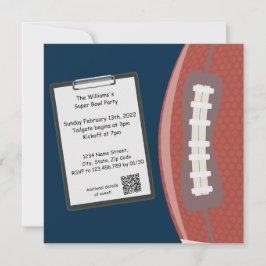 Invitación a la fiesta de Superbowl