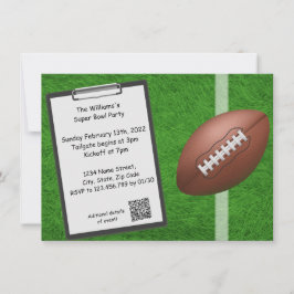 Invitación a la fiesta de Superbowl