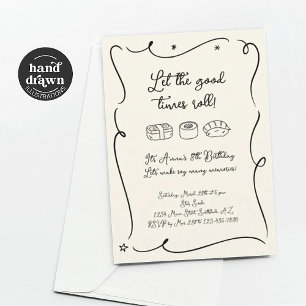 Invitación a la fiesta de sushi