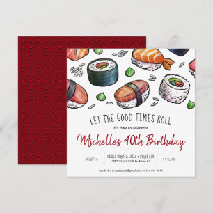 Invitación a la fiesta de sushi