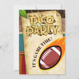 Invitación a la Fiesta de Tacos de Fútbol American