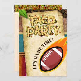 Invitación a la Fiesta de Tacos de Fútbol American