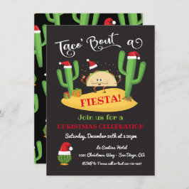 Invitación a la fiesta de Taco's sobre Navidades F