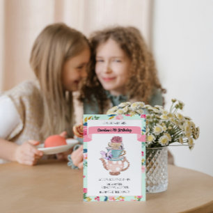 Invitación a la fiesta de té caprichosa