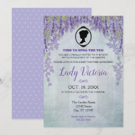 Invitación a la fiesta de té de Baby Shower de Lav