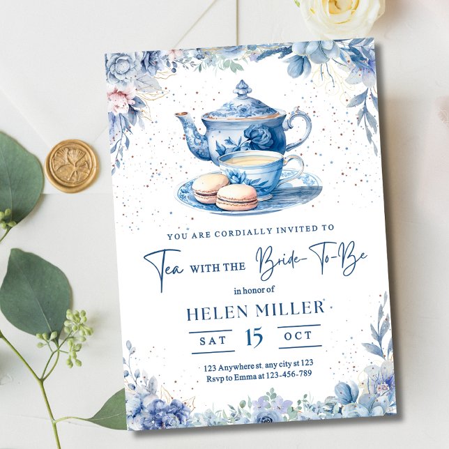 Invitación a la fiesta de té de boda, Brunch de de (Subido por el creador)