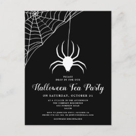 Invitación a la fiesta de té de Halloween de la ar