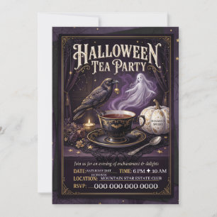 Invitación a la Fiesta de Té de Halloween - Tarde 