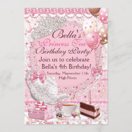 Invitación a la fiesta de té de la princesa