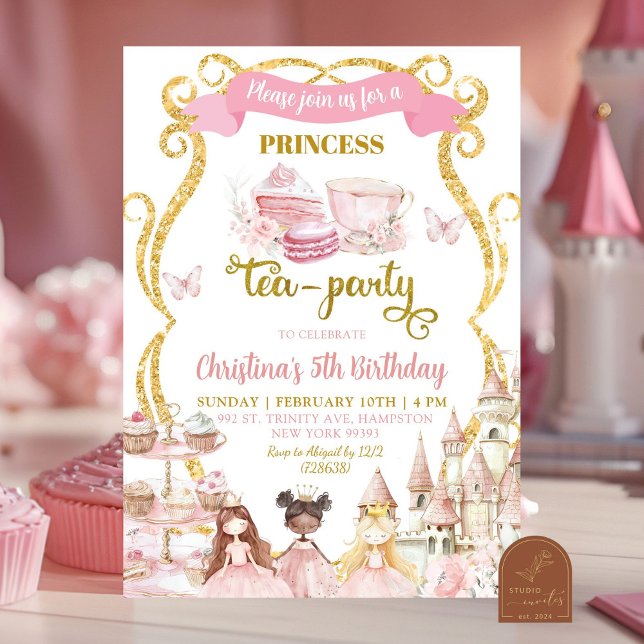 Invitación a la fiesta de té de la princesa (Subido por el creador)