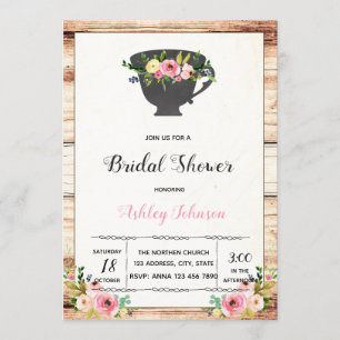 invitación a la fiesta de té de la tarde