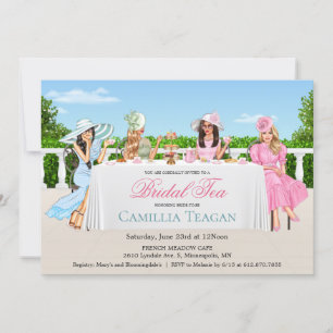 Invitación a la fiesta de té de novia