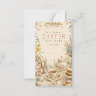 Invitación a la Fiesta de Té de Pascua, Floral Vin
