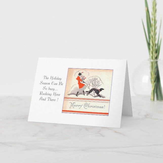 Invitación a la fiesta de té de vacaciones (Anverso)