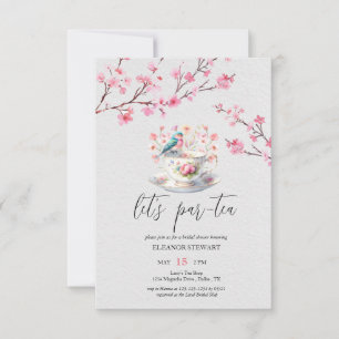 Invitación a la Fiesta de Té "Let’s Par-Tea"
