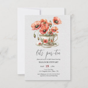 Invitación a la Fiesta de Té "Let's Par-Tea"
