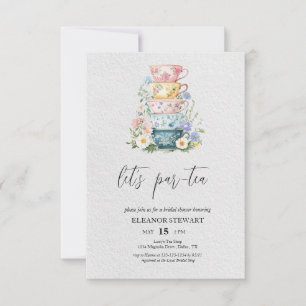 Invitación a la Fiesta de Té "Let's Par-Tea"