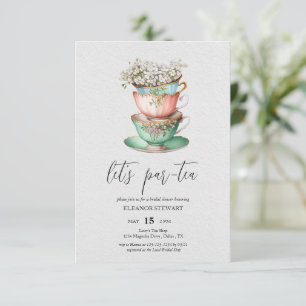 Invitación a la Fiesta de Té "Let's Par-Tea"