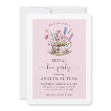 Invitación a la Fiesta de Té para Despedida de Sol