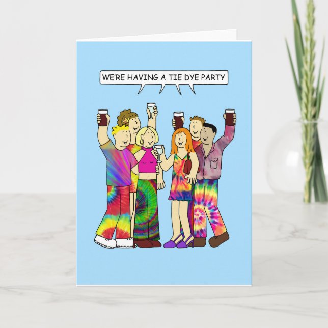 Invitación a la fiesta de tinte de lápiz (Anverso)