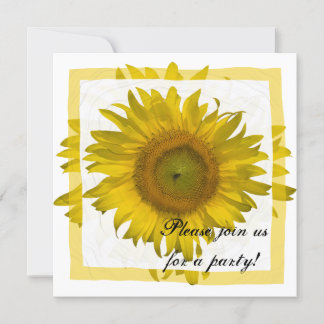 Invitación a la fiesta de todo tipo de girasol ama