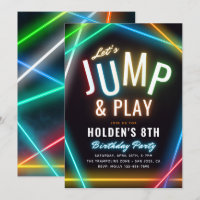 Invitación a la fiesta de Trampoline | Fiesta de s