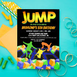 Invitación a la fiesta de Trampoline Park para niñ<br><div class="desc">¡La invitación a la fiesta de Boys Trampoline Park es una manera increíble de invitar a los invitados a una celebración de un salto!</div>