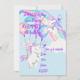 Invitación a la fiesta de Unicornio