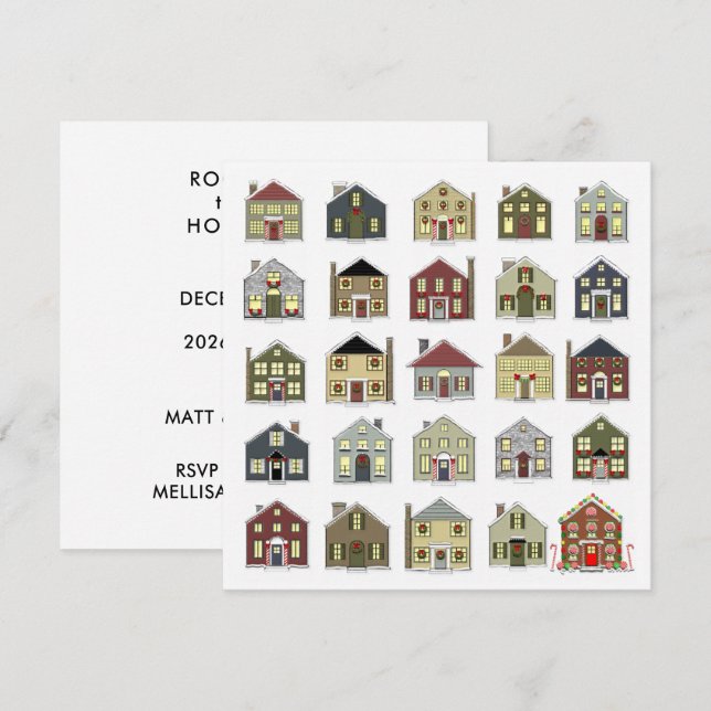 Invitación a la fiesta de vacaciones (Anverso / Reverso)