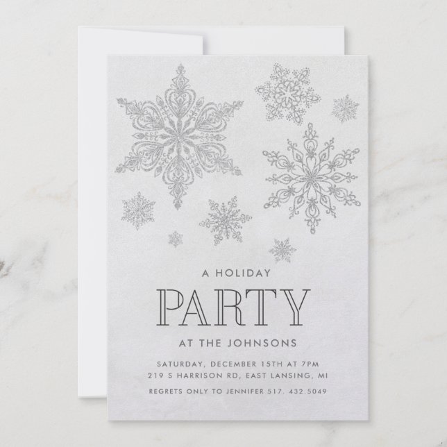 Invitación a la fiesta de vacaciones de invierno d (Anverso)