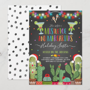 Invitación a la fiesta de vacaciones de Mistletoe