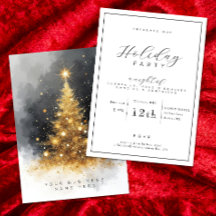 Invitación a la fiesta de vacaciones de negocios e