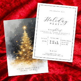 Invitación a la fiesta de vacaciones de negocios e