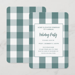 Invitación a la fiesta de vacaciones Verde azulada